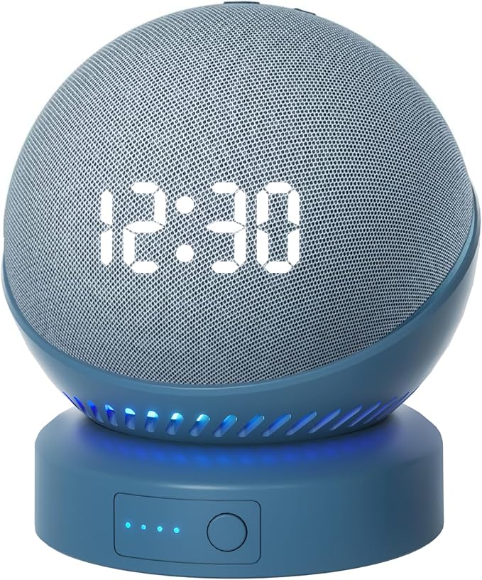 Battery Base for Echo Dot 5th Gen Portable Echo Dot 4th and Homepod Mini Battery Base Pack, Not Including The Speaker