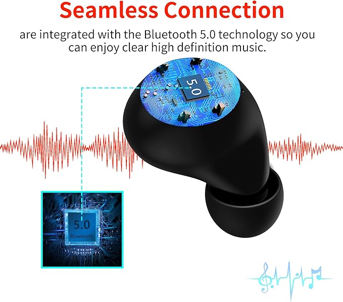 Kids Wireless Earbuds,Bluetooth Earbuds with Microphone Comfort&Lightweight in Ear Headphone with Deep Bass 3D Surround Stereo,Long Life Portable Mini Captain Charging Case for Boys Gifts…