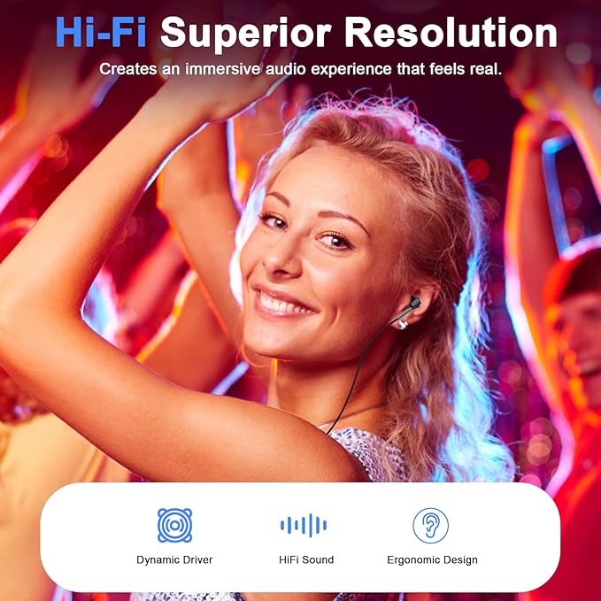 Type C Earbuds Wired Headphones for iPhone 16e 17/16 Pro Max/16 Pro/16 Plus/16/15,USB C Earphones Noise Canceling Earbuds with Mic & Remote for Samsung Galaxy S25 Ultra S24 FE S23 A17 A16 A36,Pixel 10