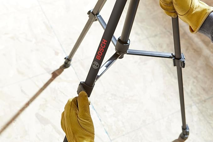 BOSCH BT 150 Compact Tripod with Extendable Height for Use with Line Lasers, Point Lasers, and Laser Distance Measures