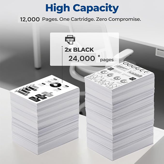 Compatible TN-850 TN850 TN820 High Yield Toner Cartridge Replacement for Brother TN 850 TN-820 850 820 Toner for HL-L6200DW MFC-L5850DW MFC-L5700DW HL-L5200DW MFC-L5900DW Printer New Version(2 Black)