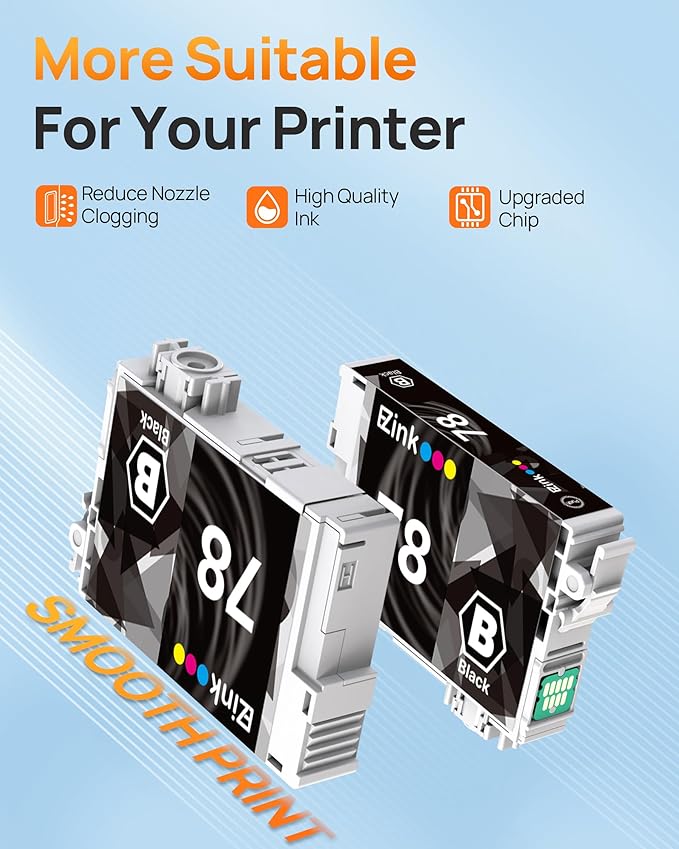E-Z Ink Remanufactured Ink Cartridge Replacement for Epson 78 T078 Combo Pack to use with Artisan 50 Stylus Photo R260 R280 R380 RX580 RX595 RX680 Printer (7 Pack)