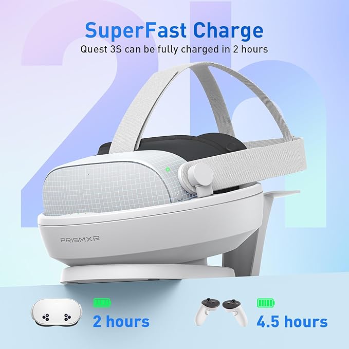 Charging Dock Compatible with Meta Quest 3S (Carina D1S Lite Without Charger/Passthrough)