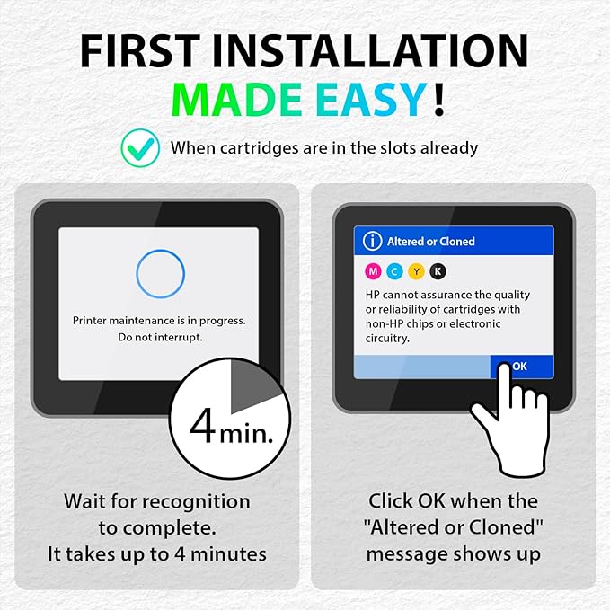 Smart Ink Remanufactured Ink Cartridges Replacement for HP 962XL 962 XL Combo Pack (962XL Black, Cyan, Magenta, Yellow) to use with OfficeJet Pro 9015e 9018e 9025e 9012e 9015 9010 9012 9018 9020 9025