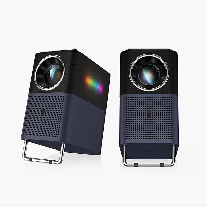 TCL GTV Projector, 1080P Portable Outdoor Movie A1 Projector, 360 ISO Lumens, 4K Supported Bluetooth WiFi Projector, 120" Screen, Auto Focus, Dolby Digital, 16W Speaker