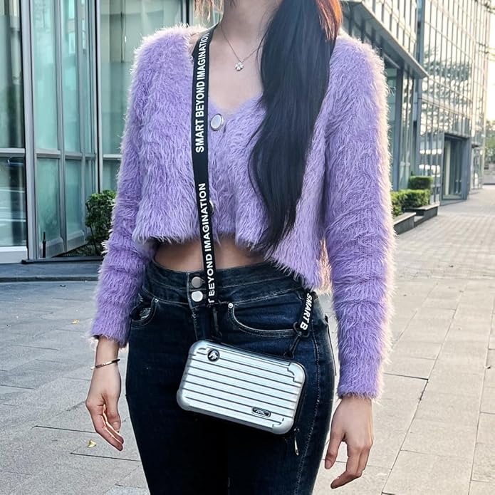 [APAL] Electronic Gadget Organizer, Anti-shock EVA Protection Carry Bag/Pouch for Power Bank, Cable, Hard DriveB. Personal Cosmetics, Toiletry Travel, Trendy Cross-body Bag.