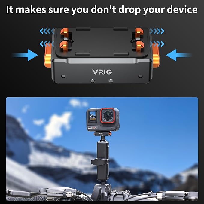 VRIG Magnetic Quick Release Mount for Insta360 X5/ ACE/ACE PRO/ACE PRO2, Magnetic Mount Metal Connection with 1/4" Screw Adapter for Insta360 X4/X3/ONE RS 360 Degree Version/ONE RS Twin/ONE X2