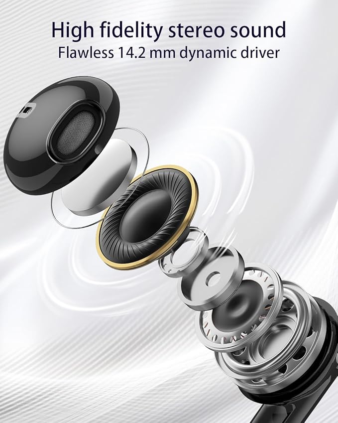 USB C Headphones Wired for iPhone 17 Air 15 Pro 16 Pro Max in Ear Wired Headphones with Microphone Volume Control HiFi Stereo USB-c Earbuds Type C for S24 S23 S25 Ultra S22 A55 A56 A16 Pixel