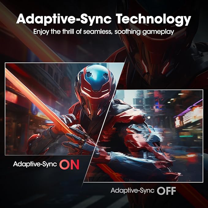 KOORUI Curved 27 Inch Gaming Monitor, Full HD 1080p R1500 180Hz VA Computer Monitor, 99% sRGB, Built-in Adaptive Sync, 1 x Display Port 1.2 & 2 x HDMI 2.0, Eye Care, VESA Compatible, Black 27E6CA