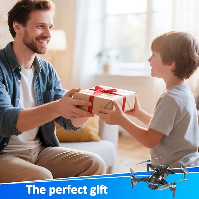 Mini Drone With 4K Dual Cameras, RC Quadcopter with Altitude Hold, Drone With One Key Start, Waypoint Fly, Headless Mode, 3D Flip, 3 Speeds Modes,Foldable RC Quadcopter, Remote Control Drone for Beginners