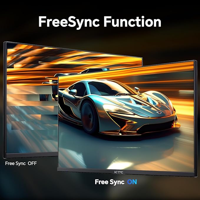 KTC 24" Gaming Monitor 180Hz 144hz Monitor QHD(2560x1440p) l Up to 1MS | Fast IPS Monitor |122% SRGB | 2X DP & 2X HDM| Tilt Xbox PS5 Switch|100×100mm VESA Compatible