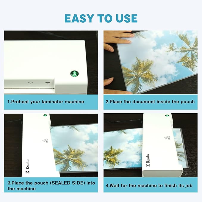 Koala Thermal Laminating Pouches, Hold 11X17 inch Sheets 165 Pack, 3 Mil Clear Thermal Laminate Sheets, 11.5X17.5 inch Lamination Sheet Paper for Laminator, Office and School Supplies