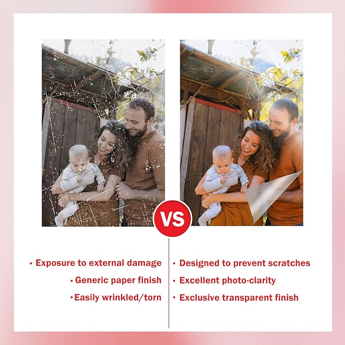 50 Pack Self Sealing Laminating Pouches for Small Business Card,Waterproof Self-Adhesive Laminating Pouches,2.6x3.9 Inches, 10 Mil Thickness, No Laminator Machine Needed