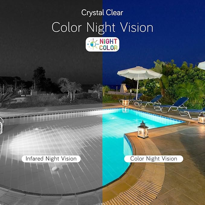 XMARTO Night Color Wire-Free Solar Home Security Camera System with Pan Tilt and Zoom，10-Set CCTV Cameras Kit with 4K 10CH Expandable WiFi NVR 1TB Storage