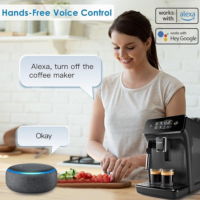 ZigBee Smart Power Strip Surge Protector,Smart Fast Charge, 4 Individually Controlled Outlets, Compatible with Alexa Google Home Phiilps HUE, Black