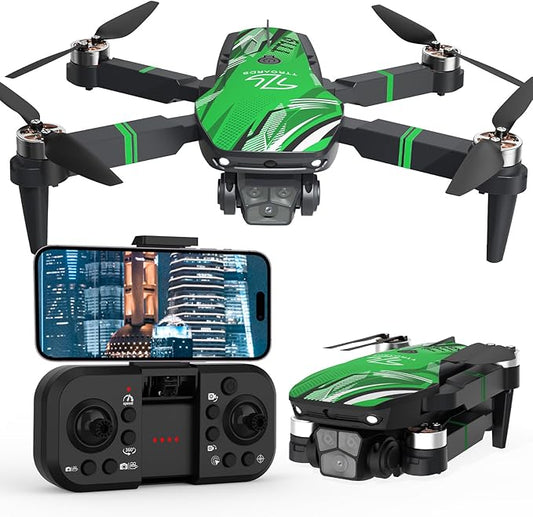 TT19 Drone with Camera for Adults, 1080P HD Camera, Obstacle Avoidance Function Level 3 Wind Resistance Brushless Motor, Drones with Headless Mode 3D Flip