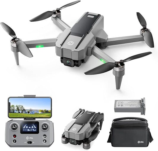 Holy Stone HS440G Drones with Camera for Adults 4k, Under 250g, FPV RC Quadcopter with Brushless Motors, 5GHz Transmission, Auto Return, Follow Me, Waypoints, Foldable Camera Drone for Beginners