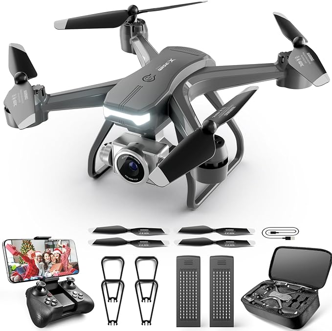 4DRC V14 Professional Drone with 1080P Dual Camera, Foldable HD FPV Mini Drone with 2 Batteries,Trajectory Flight Control,One Key Take Off/Land, Toys Gifts for Teen Boys Girls, Beginner
