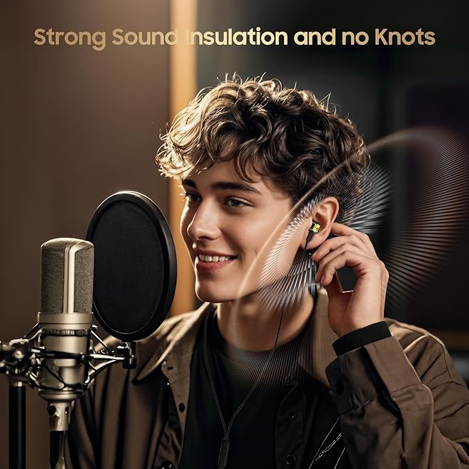 Rayleigh USB C Headphones with Microphone 3 Pack, Wired Earbuds with Heavy Bass, Type C Earphones with Noise Isolating, Compatible with iPad, Android Phones, Fits Most Type C Devices