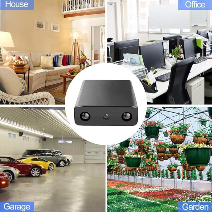 Wi-Fi Camera 1080P HD Smart Home Cameras Mini Cameras Cam with Motion Sensor Night Vision App Control Cellphone Control No Battery No Need Wi-Fi
