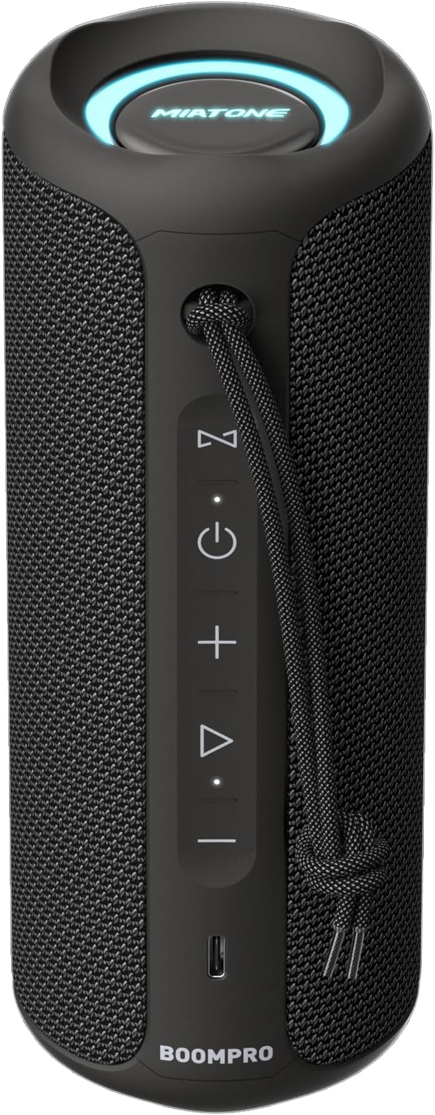 MIATONE Bluetooth Speakers 36W Portable Speaker with Stereo Sound Bass, Bluetooth 5.3 Wireless USB Type C Outdoor, 5000mAh 24H Playtime IPX7 Waterproof, Boy Friend Gifts for him (Black)