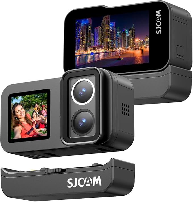 SJCAM SJ20 Action Camera 4K, F2.0/F1.3 Dual Lens, 154° FOV HDR, Low Light, 1850mAh Battery, Stabilization, Waterproof, 8X Zoom, Helmet Kits, Support Ext MIC& Remote Control