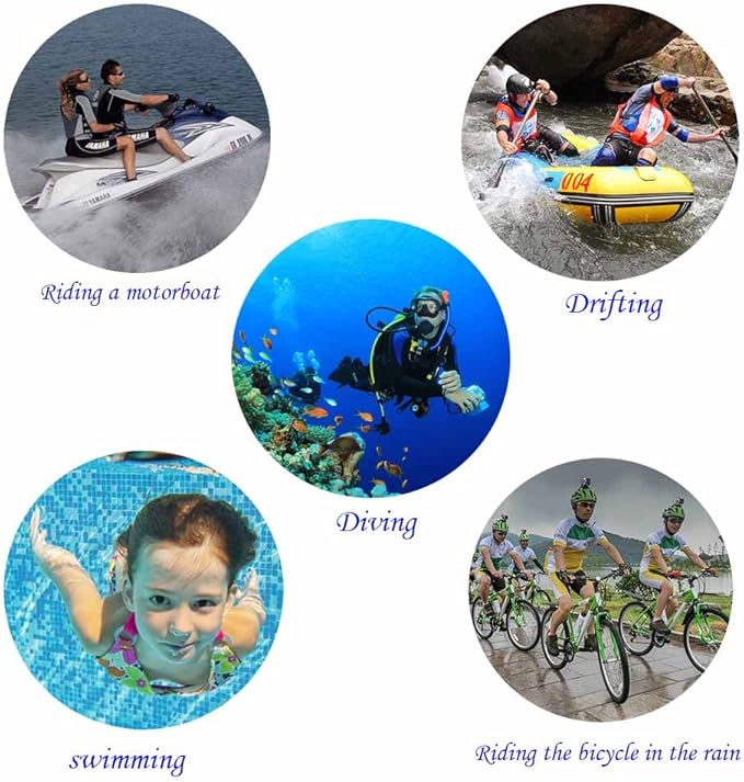 Suptig Replacement Waterproof Case Protective Housing for GoPro Session Hero 4session, 5session Outside Sport Camera for Underwater Use - Water Resistant up to 196ft (60m)