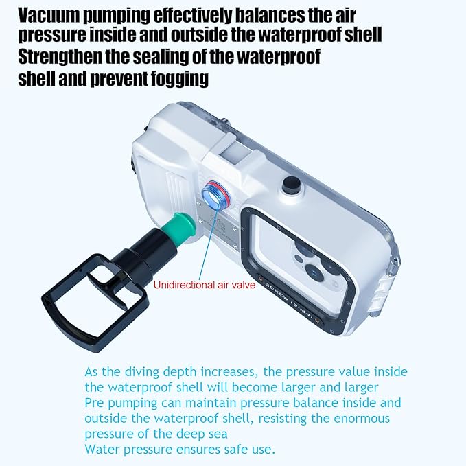 Waterproof Diving Case for iPhone 15 Pro Max/15 Plus/14 Plus/14 Pro Max/13 Pro Max /12 Pro Max, 131FT/40M Underwater Waterproof Photography Housing for Surfing Snorkeling Floating (M1) White