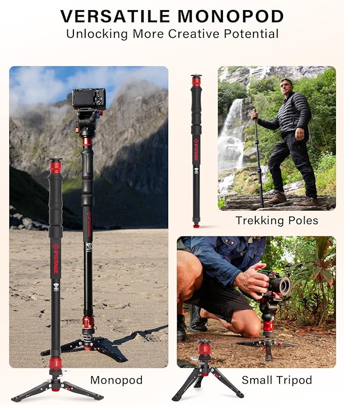 IFOOTAGE 59” Monopod with Feet,Cobra 3 Strike A150S,Professional Travel Camera Monopod,Pedal Lock Base,One-Click Design,for VCR DSLR Nikon Sony,Max.Load 11lbs/5KG