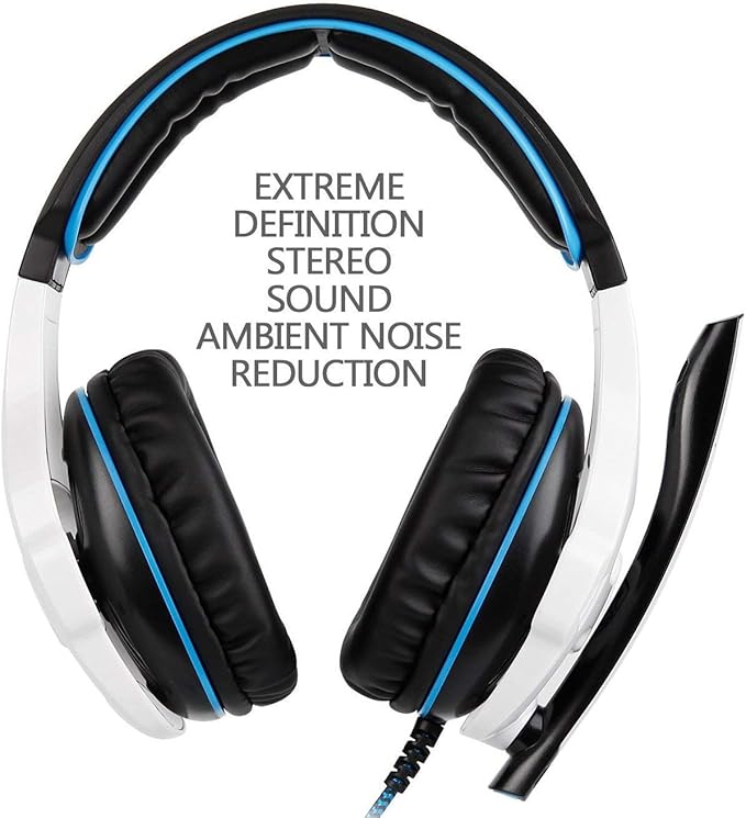 HOUSAI Xbox Gaming Headset for Xbox Series X, Xbox Series S, Xbox One,PS4, PlayStation, PS5 Over Ear Headphone with Mic Noise Cancelling for Xbox 1 PS4,PS5(White)
