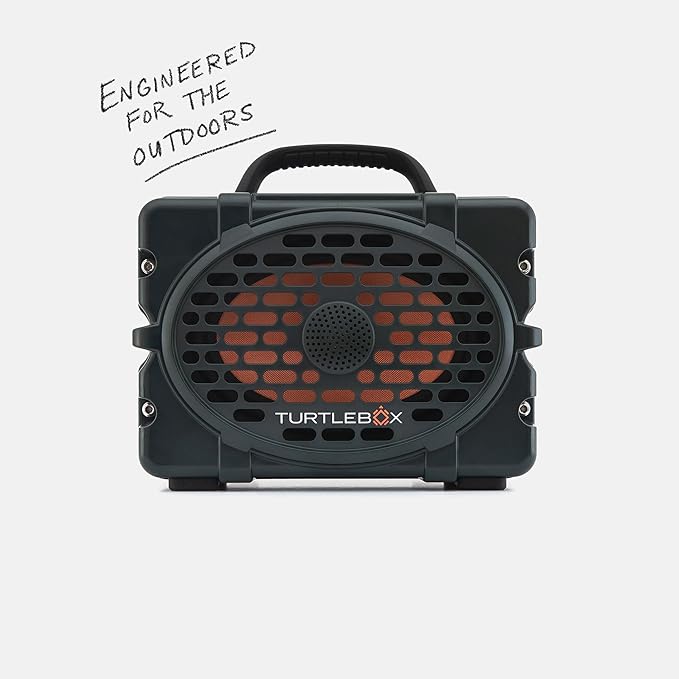 Turtlebox Original Gen 3: Portable Outdoor Bluetooth Speaker – Ultra-Loud (120dB), Waterproof (IP67), Rugged, Impact-Resistant, 3-Day Battery | Party Mode: Unlimited Pairing Stereo, Green/Burnt Orange