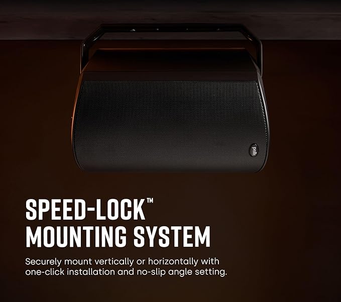 Polk Audio Atrium 6 Outdoor All-Weather Speakers with Bass Reflex Enclosure (Pair, White), Broad Sound Coverage, Speed-Lock Mounting System (Pack of 6)