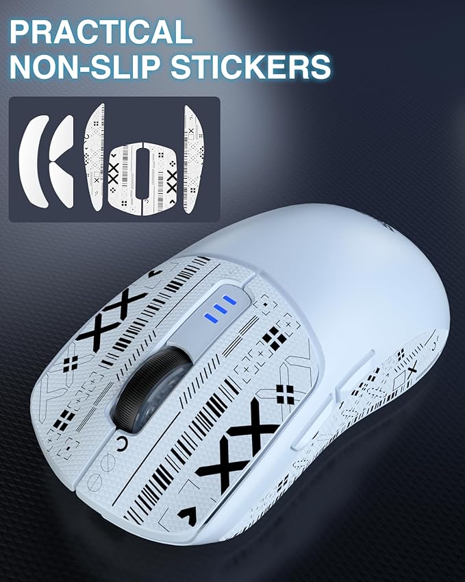 AULA SC580 Wireless Gaming Mouse, Tri-Mode 2.4G/BT5.0/USB-C Gaming Mouse, 12000 DPI Rechargeable Wireless Mouse with 6 Programmable Buttons, Ergonomic Computer Mouse for Laptop/PC/Mac/Tablet