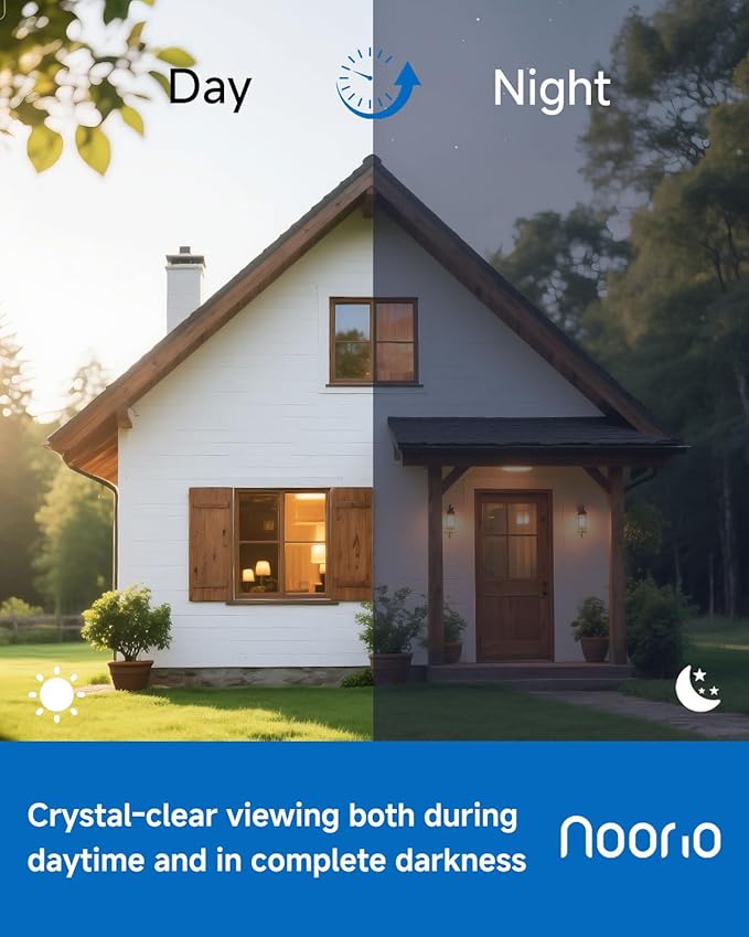 Noorio Security Cameras Wireless Outdoor Magnetic, 1080P Battery Powered Indoor Cameras for Home Security, Smart Motion Detection Outdoor Pet Dog Camera, Free Local Storage MagCam, 2.4G WiFi, B200S