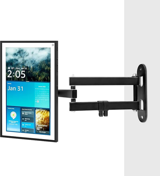 UBeesize Wall Mount for Echo Show 21 and Echo Show 15, Full-Motion Extendable 360° Swivel & 270° Tilt Bracket for Alexa Show 21 &15 – Heavy-Duty, Easy to Install for Smart Displays
