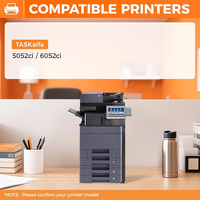 TK-8517 TK8517 Toner Cartridge 4Pack High Capacity Replacement for TK-8517K TK-8517C TK-8517M TK-8517Y Compatible with Kyocera TASKalfa 5052ci 6052ci Laser Printer Copy Ink (Black Cyan Magenta Yellow)