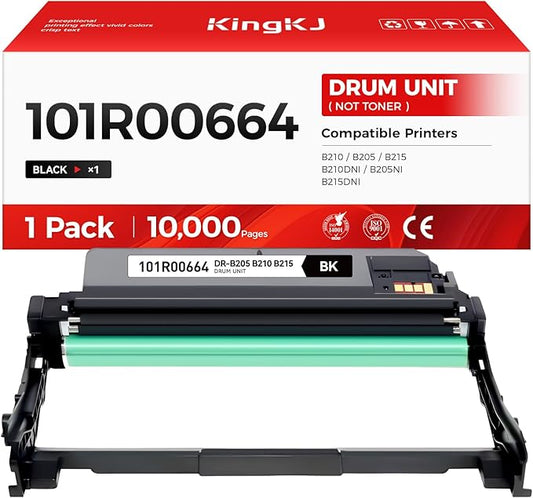 B205 B210 B215 Drum Unit (Not Toner) Black 1-Pack High-Yield Replacement for Xerox 101R00664 Image-Drum Compatible with Xerox B210 B205 B215 B210DNI B205NI B215DNI Laser Printer All-in-One Copier Copy