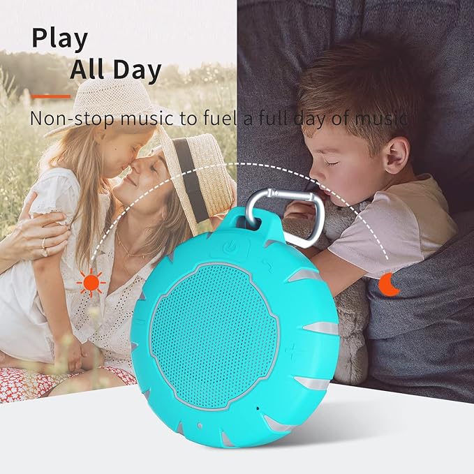 HEYSONG Waterproof Shower Bluetooth Speaker, Durable & Portable with Clear Sound, Ideal for Shower, Pool, Beach & Kayaking – Great Gift for Girls, Women & Men