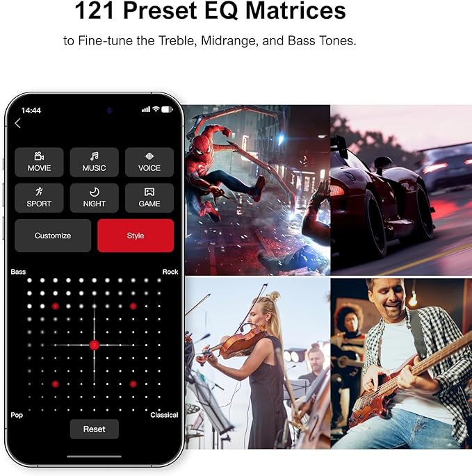 ULTIMEA 5.1ch Sound Bar with Dolby Atmos, Surround Sound System for TV, App Control, Home Theater Sound System, TV Soundbar with Subwoofer, 2 Surround Speakers, HDMI eARC/Opt/AUX/BT, Aura A50 Pro