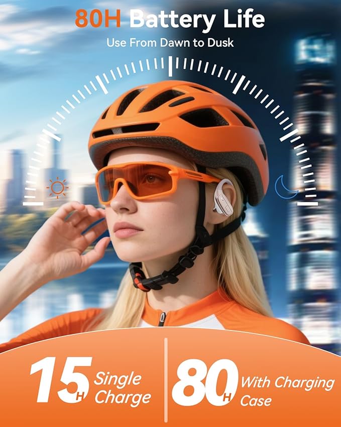 Wireless Earbuds, Sports Bluetooth 5.4 Headphones, Ear Buds with ENC Noise Canceling Mic, 80Hr Playtime Earphones, Palm-Sized, LED Power Display, IPX7 Waterproof Headset for Workout Running, Rosegold