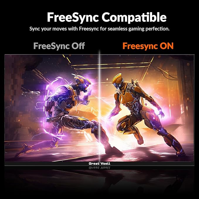 27 Inch Farmless Gaming Monitor, 240Hz 1ms FHD 1080P, 1500R VA Panel, FreeSync, 2X HDMI 1.4 & 2X DP 1.2, 100% sRGB, 90% DCI-P3, Frameless Design, VESA Mount, Metal Stand – Black