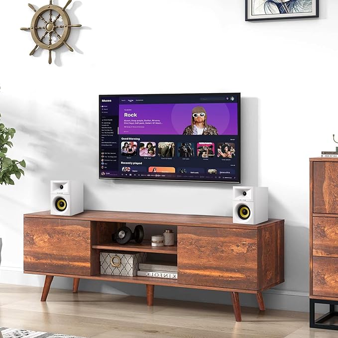 Sanyun SW205 4" Bookshelf Speakers | Immersive HiFi Audio with Virtual Surround | Flagship DAC/DSP Engine | Geometric Diffusion Cabinet | 80W, Bluetooth 5.4/Optical/AUX Inputs, Wireless Remote, White