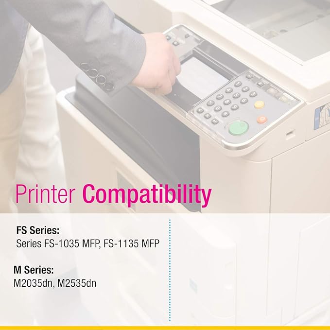 CS Replacement Toner Cartridge Compatible with Kyocera Mita TK-1142 TK1142 Black FS Series FS-1035 MFP FS-1135 MFP M Series M2035dn M2535dn Toner Cartridge 4 Pack