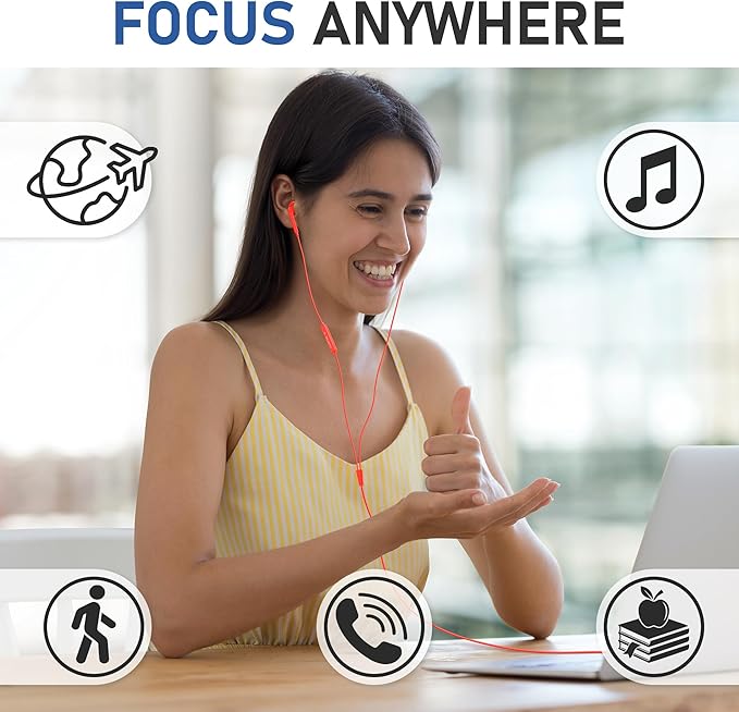 LUDOS FEROX USB C Headphones for iPhone 16 15 Pro Max Plus iPad Pro, 5 Years Warranty, Magnetic USB-C Earbuds for Samsung Galaxy S24 S23 Ultra S22 S21 S20 A55 A54 A53, USB Type C Earphones - Coral