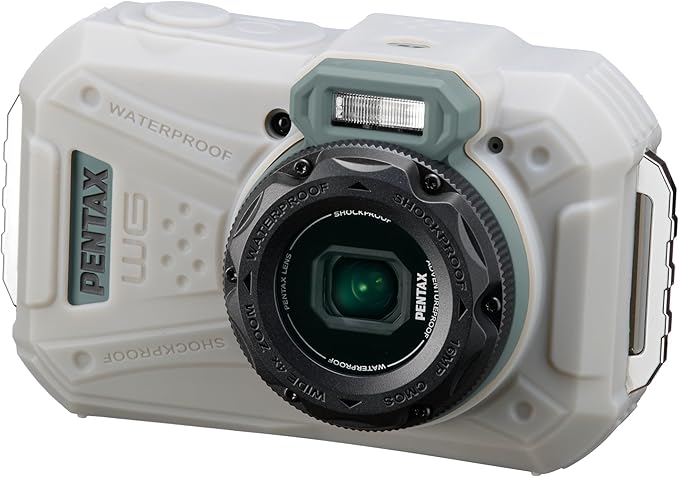 PENTAX WG-1000 Olive Waterproof Digital Compact Camera, Designed for Casual Outdoor and Underwater Photography, Waterproof to a Depth of 15 Meters, for up to one Hour of Continuous Operation