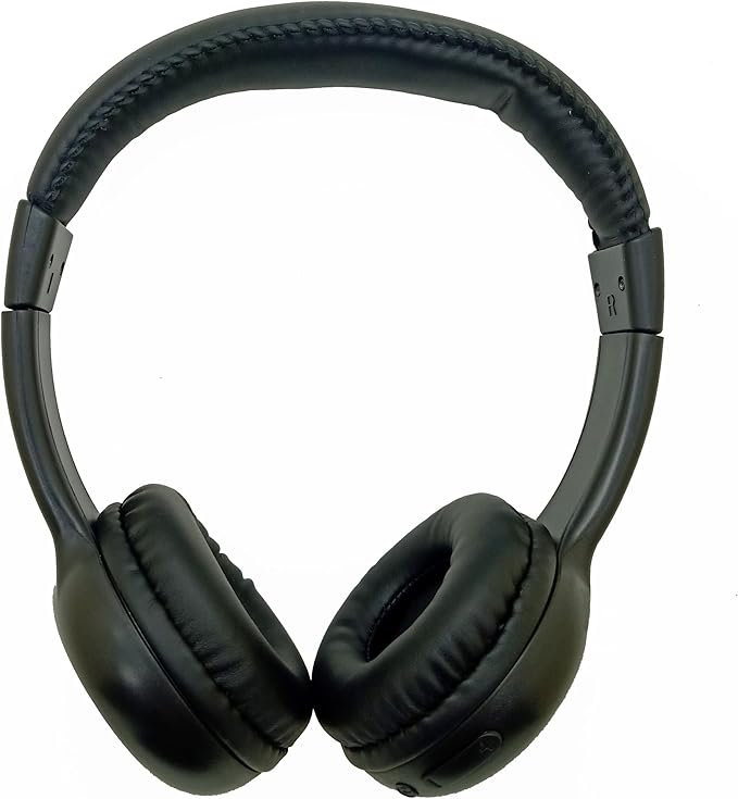 Kids Wireless Headphones, Over-Ear Design with Bluetooth 5.0, Adjustable Over-Ear Design, Available in Blue, Black, Pink (Black)