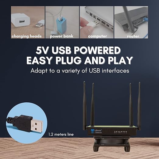 VTRETU Quiet USB Interface Cooling Fan,Used for Router Rack DIY Audio Video Network Cabinet Server Cooling Project and Equipment Workstation Xbox PS5 Cooling Accessories（120 * 120 * 25mm