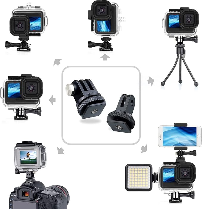 Waterproof Case for GoPro Hero 13 12 11 10 9 Black, 196ft Underwater Dive Protective Housing Case with 4 Pack Macro Scuba Snorkeling Diving Filters for Go Pro 9 10 11 12 13 Accessories