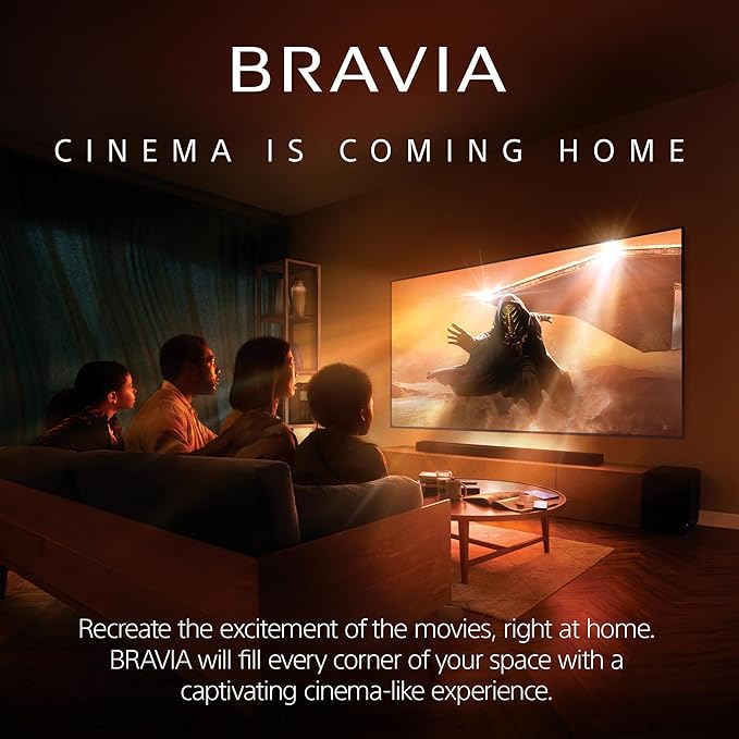 Sony BRAVIA Theater System 6, 5.1ch Home Theater System Sound bar with subwoofer and Rear Speakers, Surround Sound by Dolby Atmos/DTS:X Compatible HT-S60