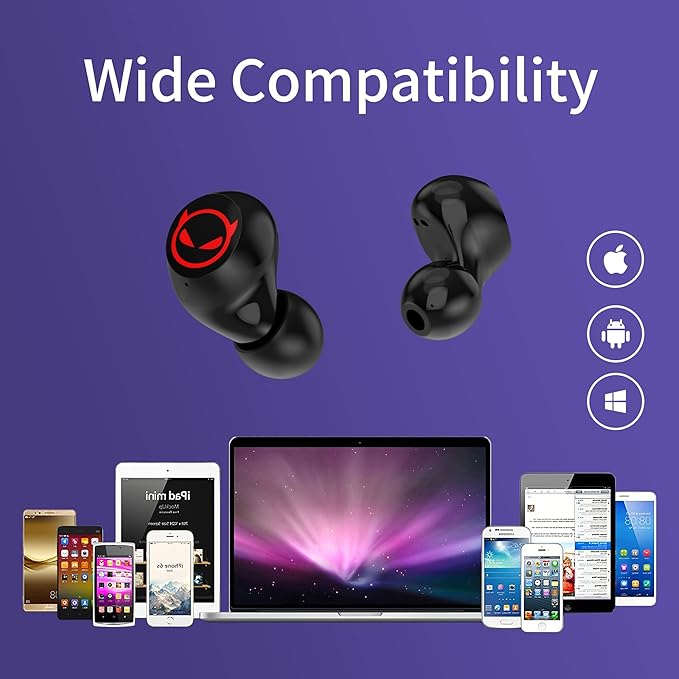Tiny Bluetooth Earbuds,Kids Wireless Ear Bud with Cute Charging Case, Waterproof Stereo Wireless Earphone with Micphone for Workout Sport,Kids Headphones for Phone and Pad